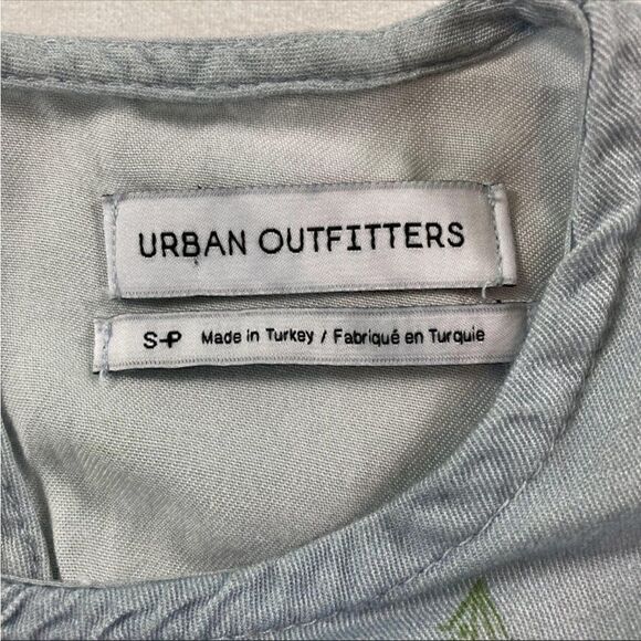 Urban Outfitters Womens Blue Floral Crewneck Classic Fit & Flare Dress Small - Picture 5 of 10